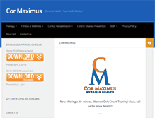Tablet Screenshot of cormaximus.com